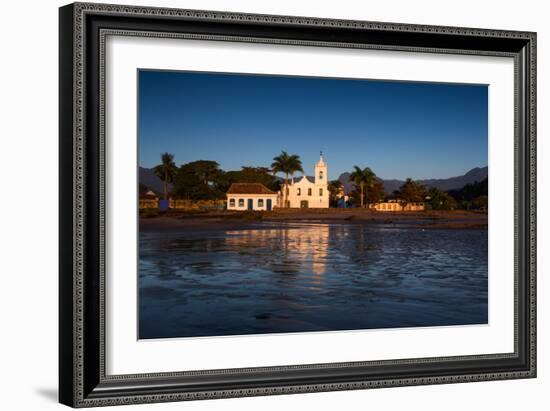 Nossa Senhora Das Dores Church in Paraty at Sunrise-Alex Saberi-Framed Photographic Print
