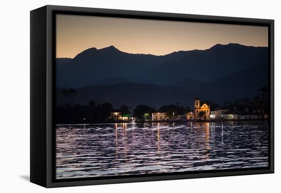 Nossa Senhora Das Dores Church in Paraty at Sunset-Alex Saberi-Framed Premier Image Canvas