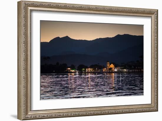 Nossa Senhora Das Dores Church in Paraty at Sunset-Alex Saberi-Framed Photographic Print