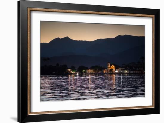 Nossa Senhora Das Dores Church in Paraty at Sunset-Alex Saberi-Framed Photographic Print