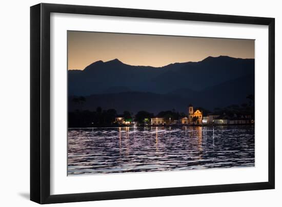 Nossa Senhora Das Dores Church in Paraty at Sunset-Alex Saberi-Framed Photographic Print