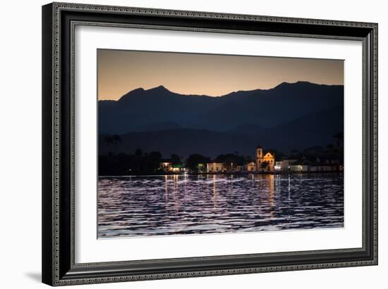 Nossa Senhora Das Dores Church in Paraty at Sunset-Alex Saberi-Framed Photographic Print