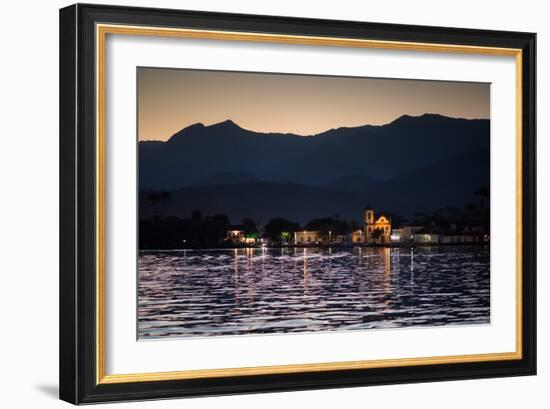 Nossa Senhora Das Dores Church in Paraty at Sunset-Alex Saberi-Framed Photographic Print