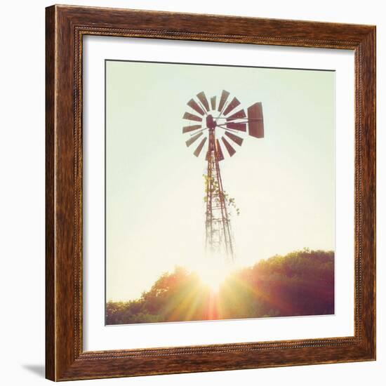 Nostalgic Windmill-Mandy Lynne-Framed Premium Giclee Print