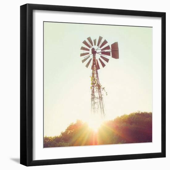 Nostalgic Windmill-Mandy Lynne-Framed Premium Giclee Print