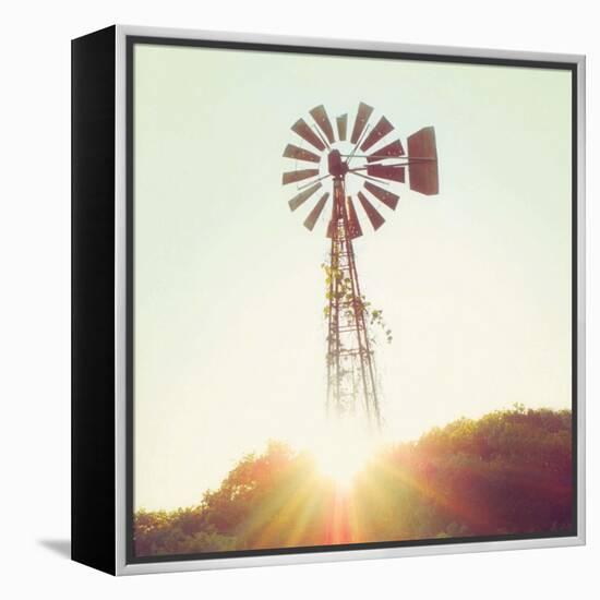 Nostalgic Windmill-Mandy Lynne-Framed Stretched Canvas
