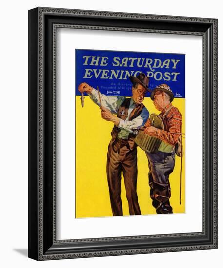 "Not a Keeper," Saturday Evening Post Cover, June 7, 1941-Rauschert J. Karl-Framed Giclee Print