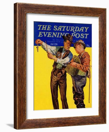 "Not a Keeper," Saturday Evening Post Cover, June 7, 1941-Rauschert J. Karl-Framed Giclee Print