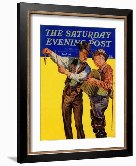 "Not a Keeper," Saturday Evening Post Cover, June 7, 1941-Rauschert J. Karl-Framed Giclee Print
