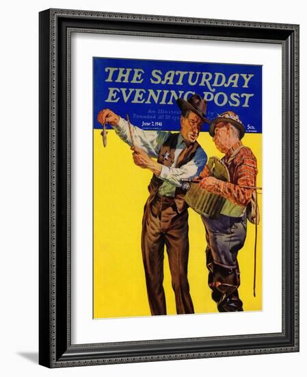 "Not a Keeper," Saturday Evening Post Cover, June 7, 1941-Rauschert J. Karl-Framed Giclee Print