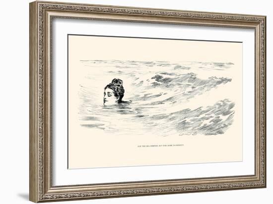 Not a Sea Serpent-Charles Dana Gibson-Framed Art Print