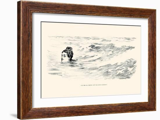 Not a Sea Serpent-Charles Dana Gibson-Framed Art Print