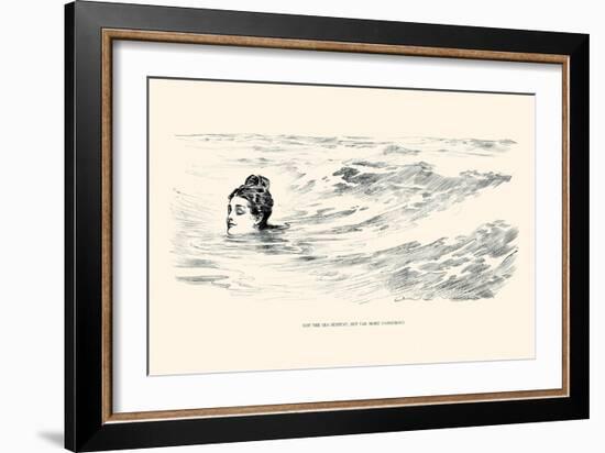 Not a Sea Serpent-Charles Dana Gibson-Framed Art Print