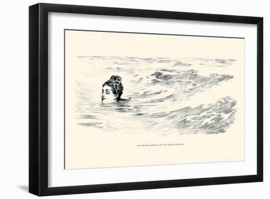 Not a Sea Serpent-Charles Dana Gibson-Framed Art Print