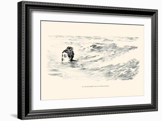 Not a Sea Serpent-Charles Dana Gibson-Framed Art Print