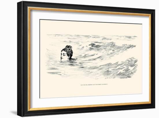 Not a Sea Serpent-Charles Dana Gibson-Framed Art Print