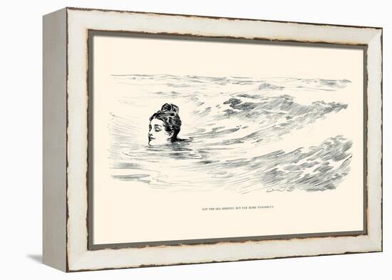 Not a Sea Serpent-Charles Dana Gibson-Framed Stretched Canvas