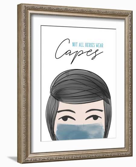 Not all Heroes Wear Capes-Anna Quach-Framed Art Print