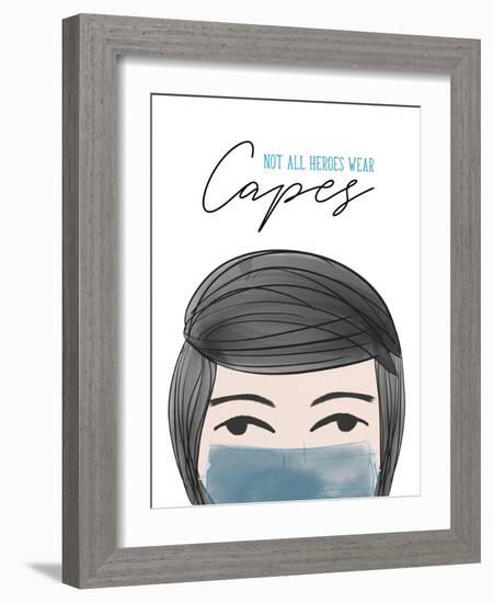 Not all Heroes Wear Capes-Anna Quach-Framed Art Print