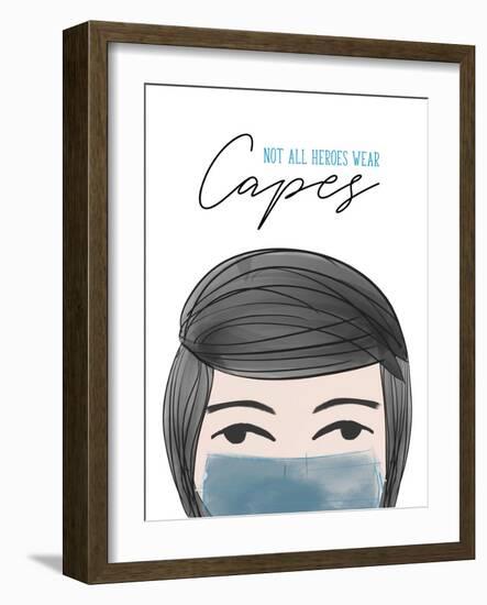 Not all Heroes Wear Capes-Anna Quach-Framed Art Print