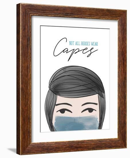 Not all Heroes Wear Capes-Anna Quach-Framed Art Print