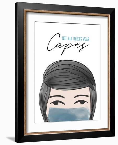 Not all Heroes Wear Capes-Anna Quach-Framed Art Print