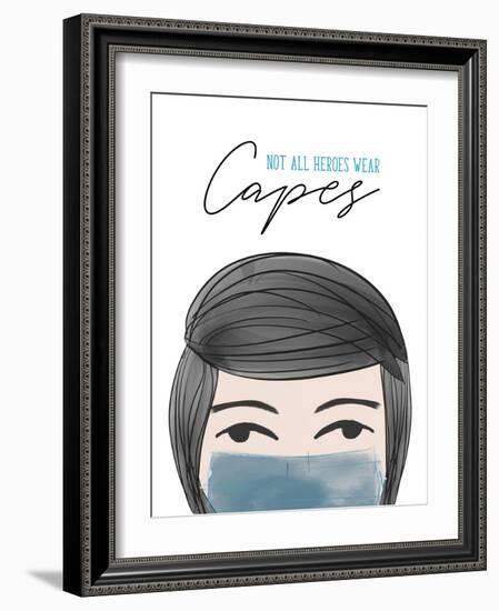 Not all Heroes Wear Capes-Anna Quach-Framed Art Print