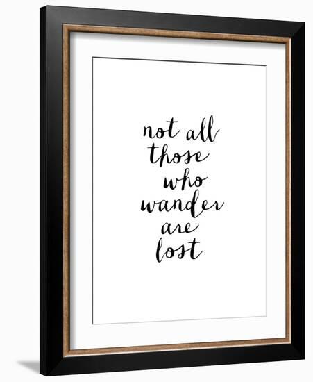 Not All Those Who Wander Are Lost-Brett Wilson-Framed Art Print