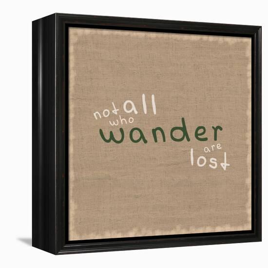 Not All Who Wander-Lauren Gibbons-Framed Stretched Canvas