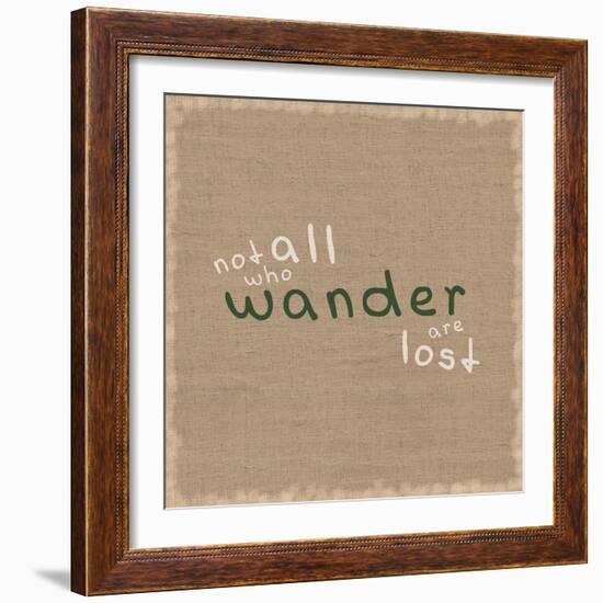 Not All Who Wander-Lauren Gibbons-Framed Art Print