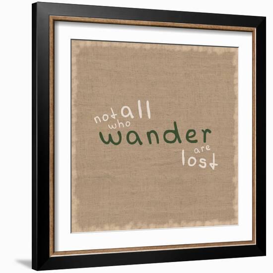 Not All Who Wander-Lauren Gibbons-Framed Art Print