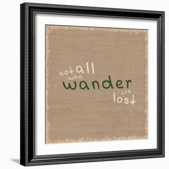 Not All Who Wander-Lauren Gibbons-Framed Art Print