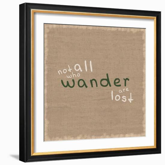 Not All Who Wander-Lauren Gibbons-Framed Art Print