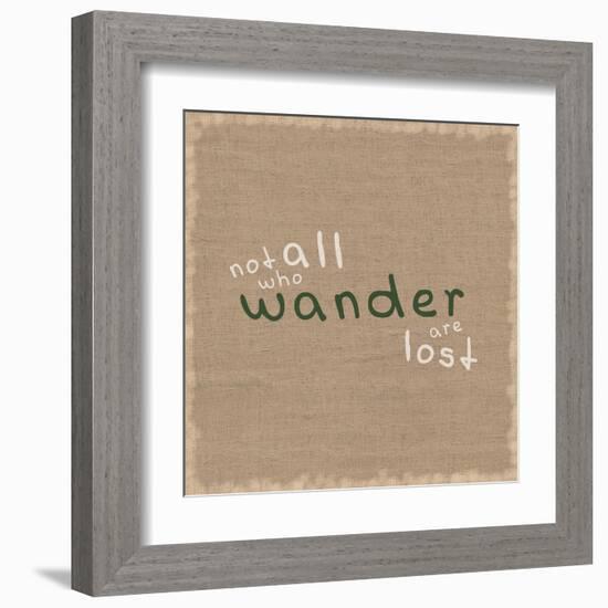 Not All Who Wander-Lauren Gibbons-Framed Art Print