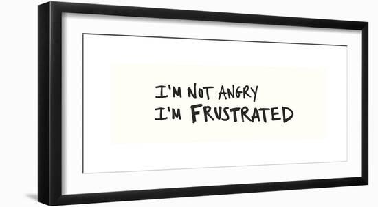 Not Angry-Urban Cricket-Framed Giclee Print