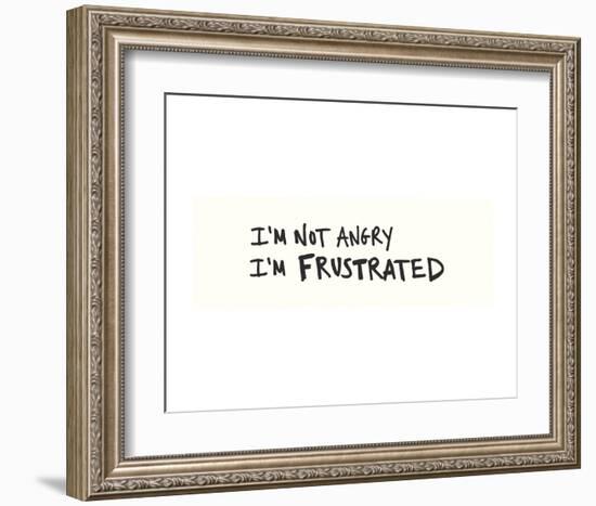 Not Angry-Urban Cricket-Framed Art Print