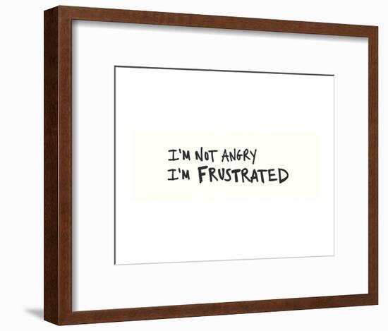 Not Angry-Urban Cricket-Framed Art Print