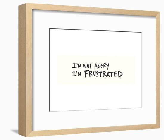 Not Angry-Urban Cricket-Framed Art Print