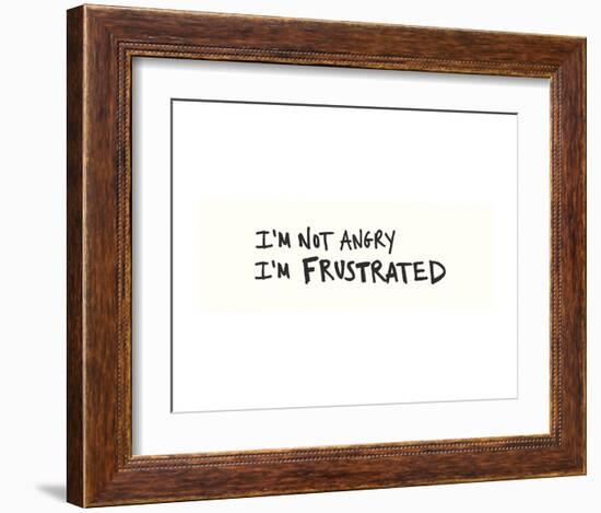 Not Angry-Urban Cricket-Framed Art Print