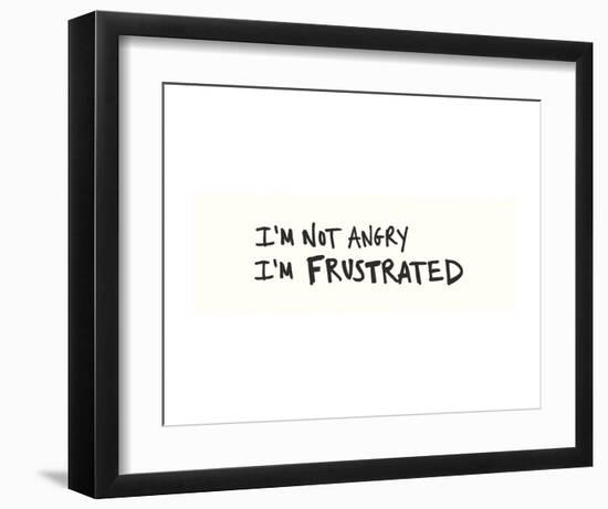 Not Angry-Urban Cricket-Framed Art Print