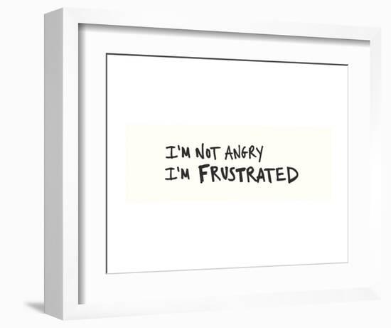 Not Angry-Urban Cricket-Framed Art Print