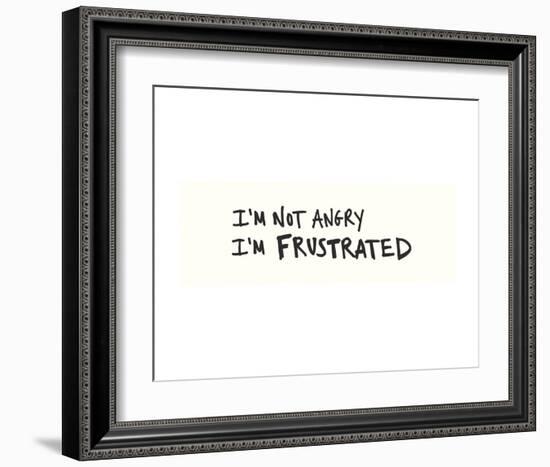 Not Angry-Urban Cricket-Framed Art Print