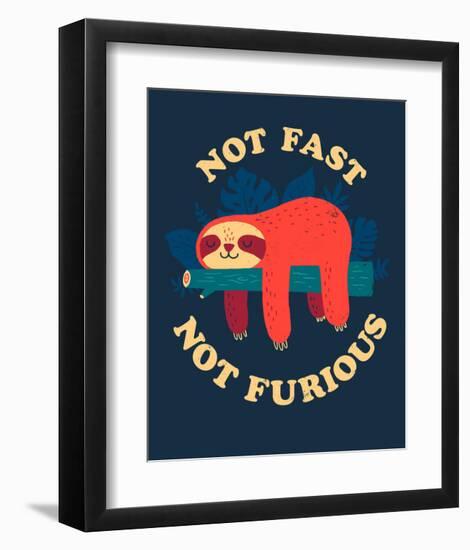 Not Fast, Not Furious-Michael Buxton-Framed Art Print