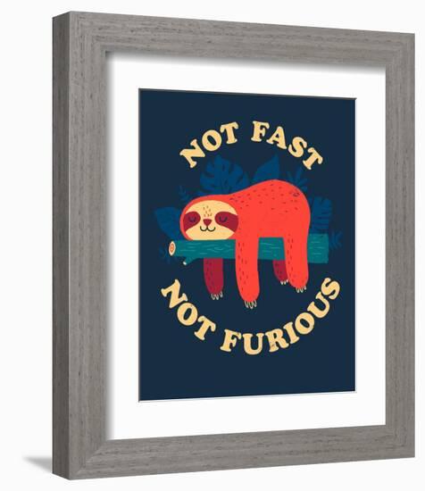 Not Fast, Not Furious-Michael Buxton-Framed Art Print