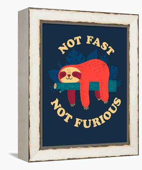 Not Fast, Not Furious-Michael Buxton-Framed Stretched Canvas