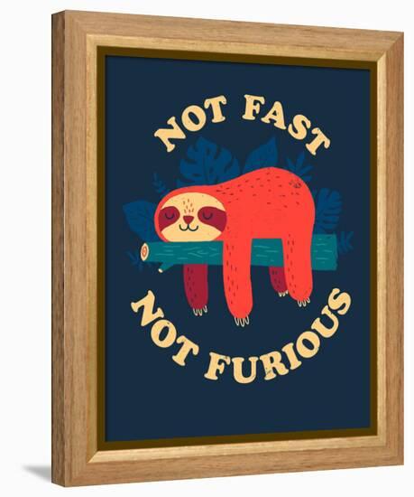 Not Fast, Not Furious-Michael Buxton-Framed Stretched Canvas