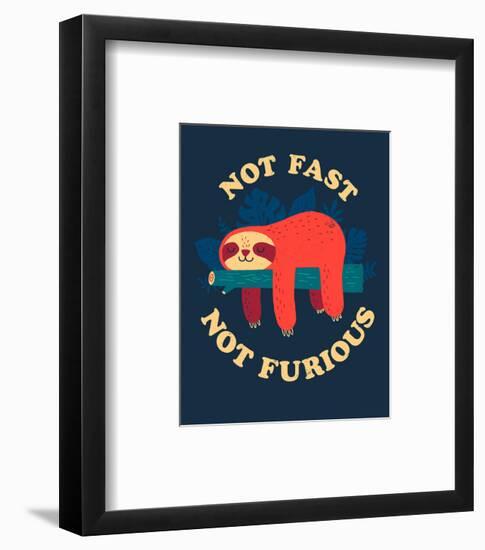 Not Fast, Not Furious-Michael Buxton-Framed Art Print