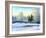Not Frozen Lake In Winter Wood-balaikin2009-Framed Art Print