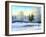 Not Frozen Lake In Winter Wood-balaikin2009-Framed Art Print