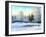 Not Frozen Lake In Winter Wood-balaikin2009-Framed Art Print